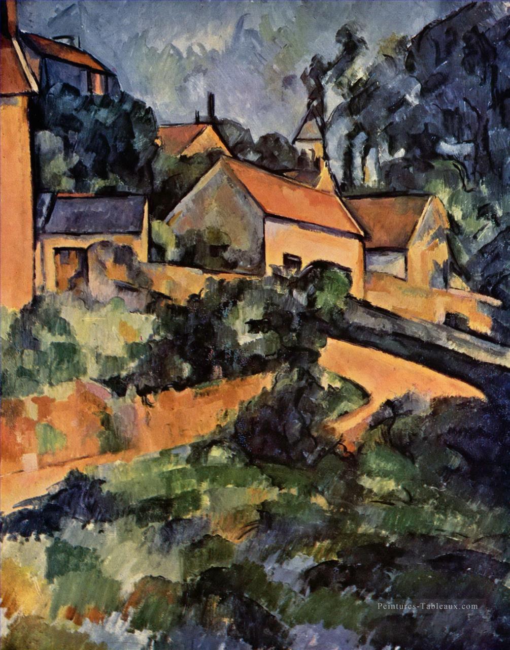 Turning Road à Montgeroult Paul Cézanne Peintures à l'huile